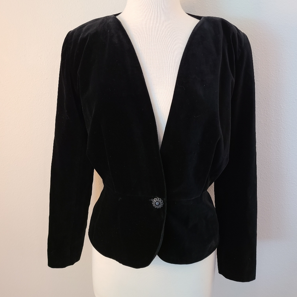 Kenzo Black Velvet Jacket